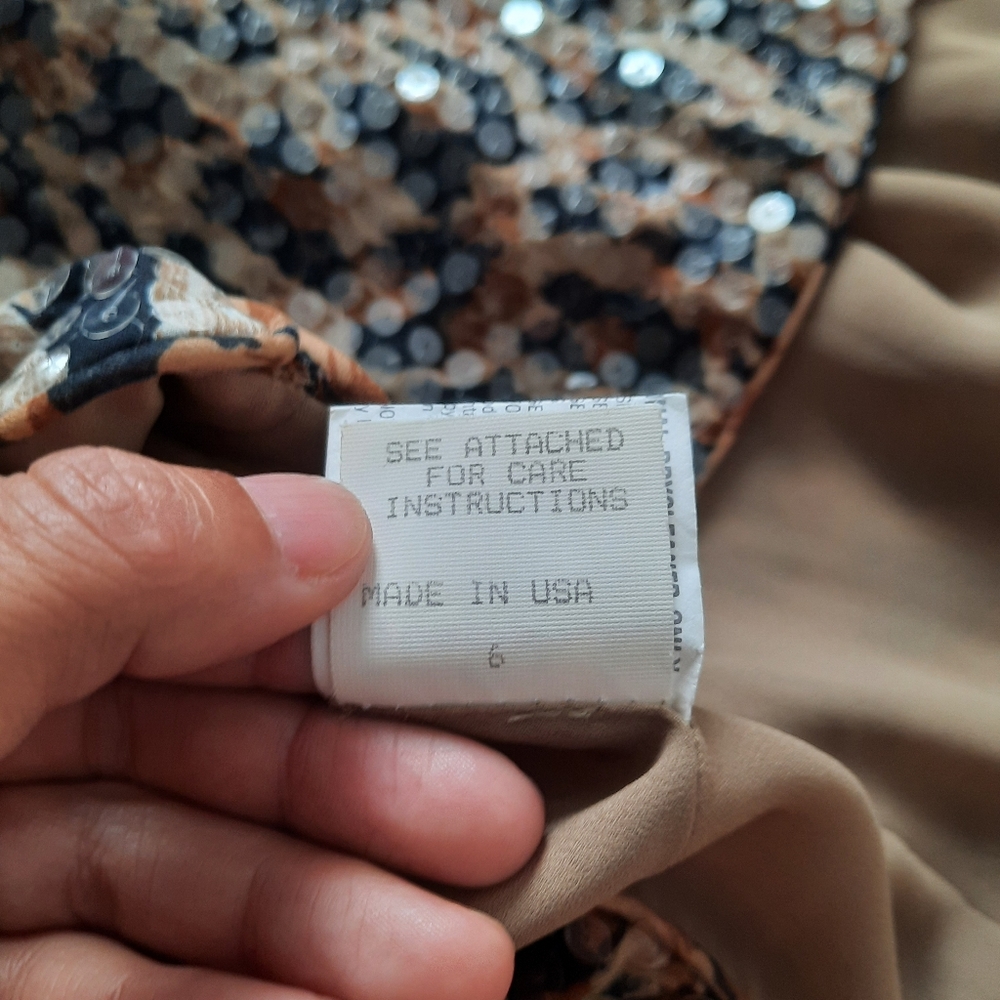 Vintage Cheetah Print Sequence Top - image 7